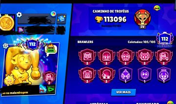 Conta brawl stars 113k (no seu email)