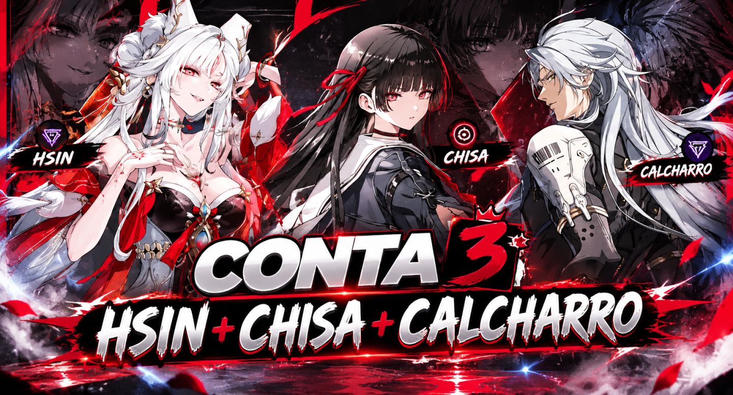 WUTHERING WAVES CONTAS PERSONAGENS COM ARMA ASSINATURA/ HSIN+CHISA+SUOMING+IUNO