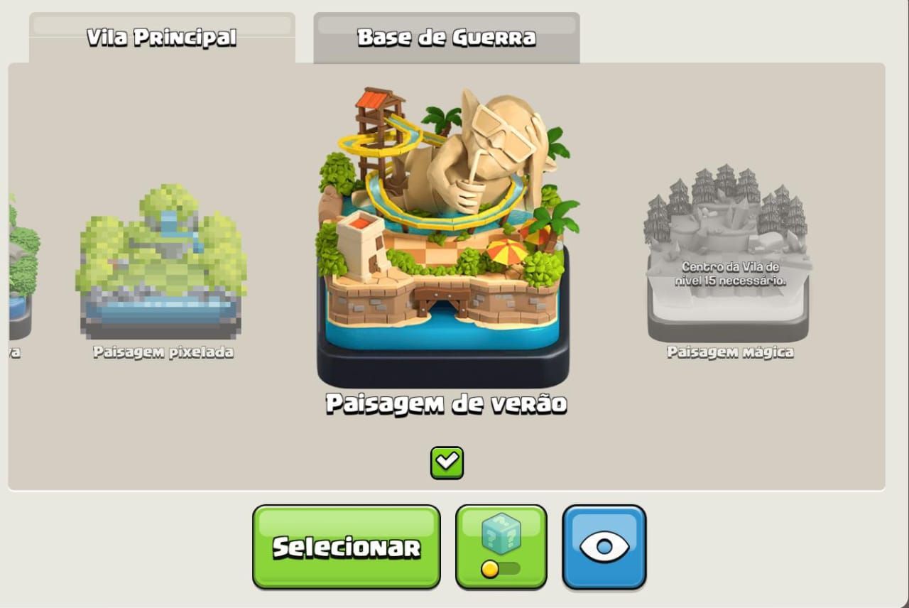 Conta Clash of Clans centro da vila 14