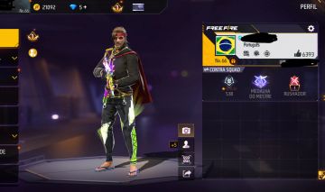 Conta Free Fire Angelical Verde - Skins Antigas - Muito top