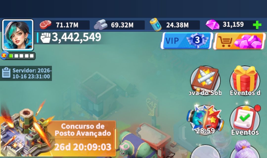 Conta Battle Kiss:Girl's Survival com muitos recursos
