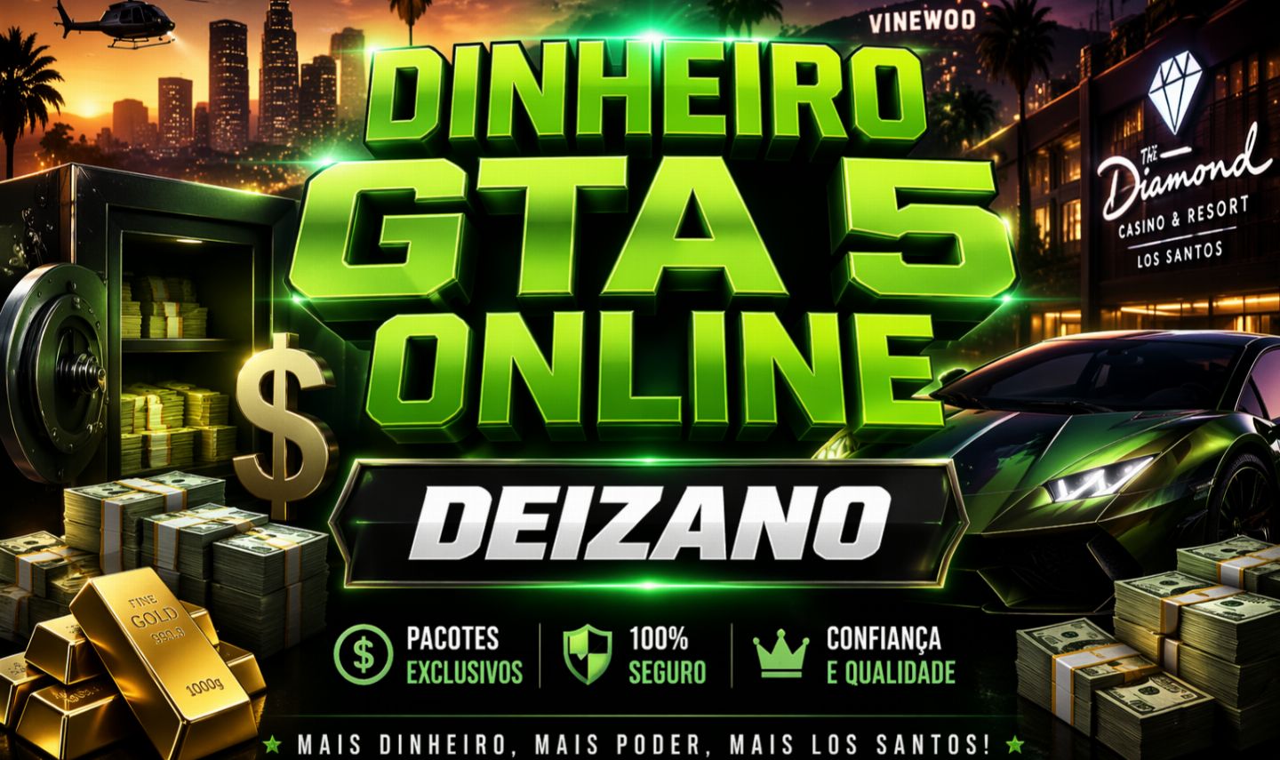 GTA 5 ONLINE (PC) CASH , LEVEL E DESBLOQUEIOS .
