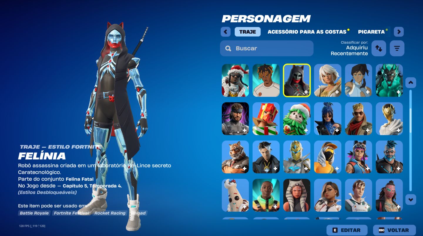 Conta Epic + fortnite com varias skins, Jogos, club e passes.