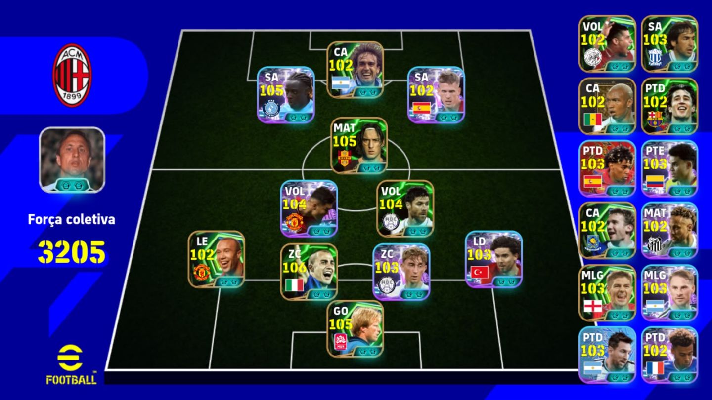 CONTA EFOOTBALL MOBILE COM DOKU 105 ENTRE OUTROS