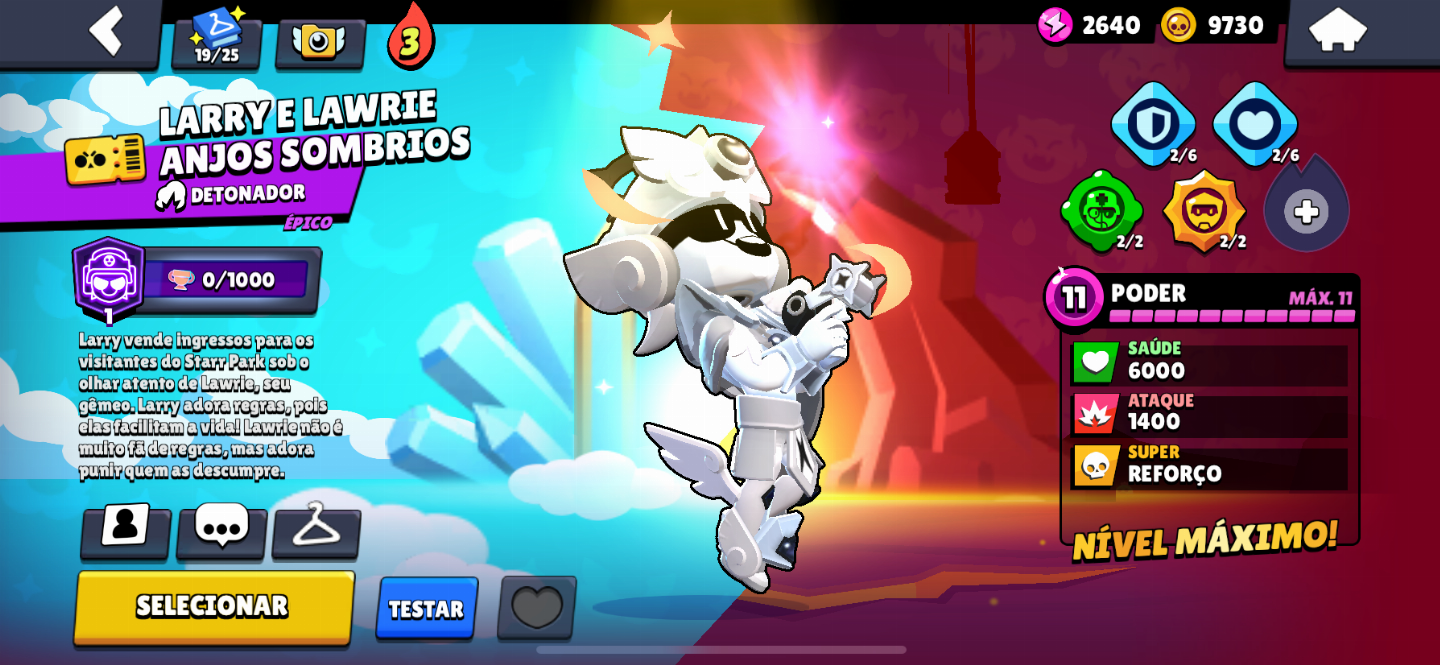 Conta de Brawl Stars muito rara com 92 Brawlers, 16 Hipers e 21 leves max