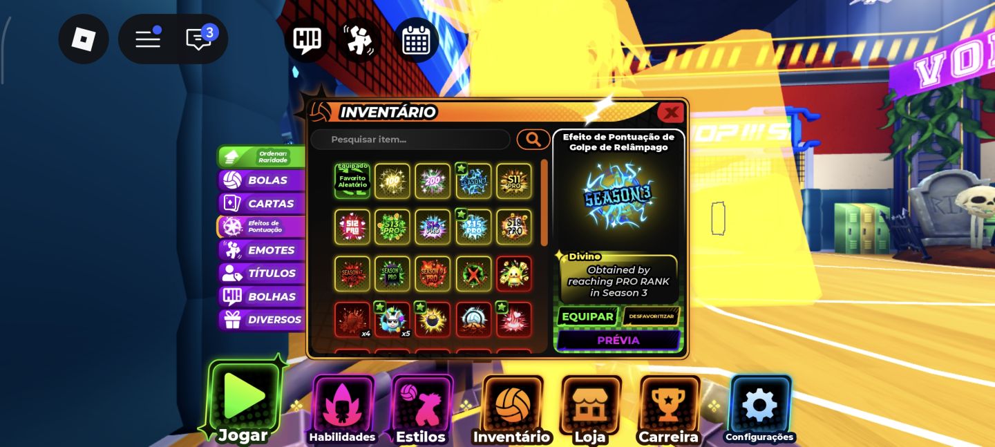 Conta voleibol legends e blox fruits