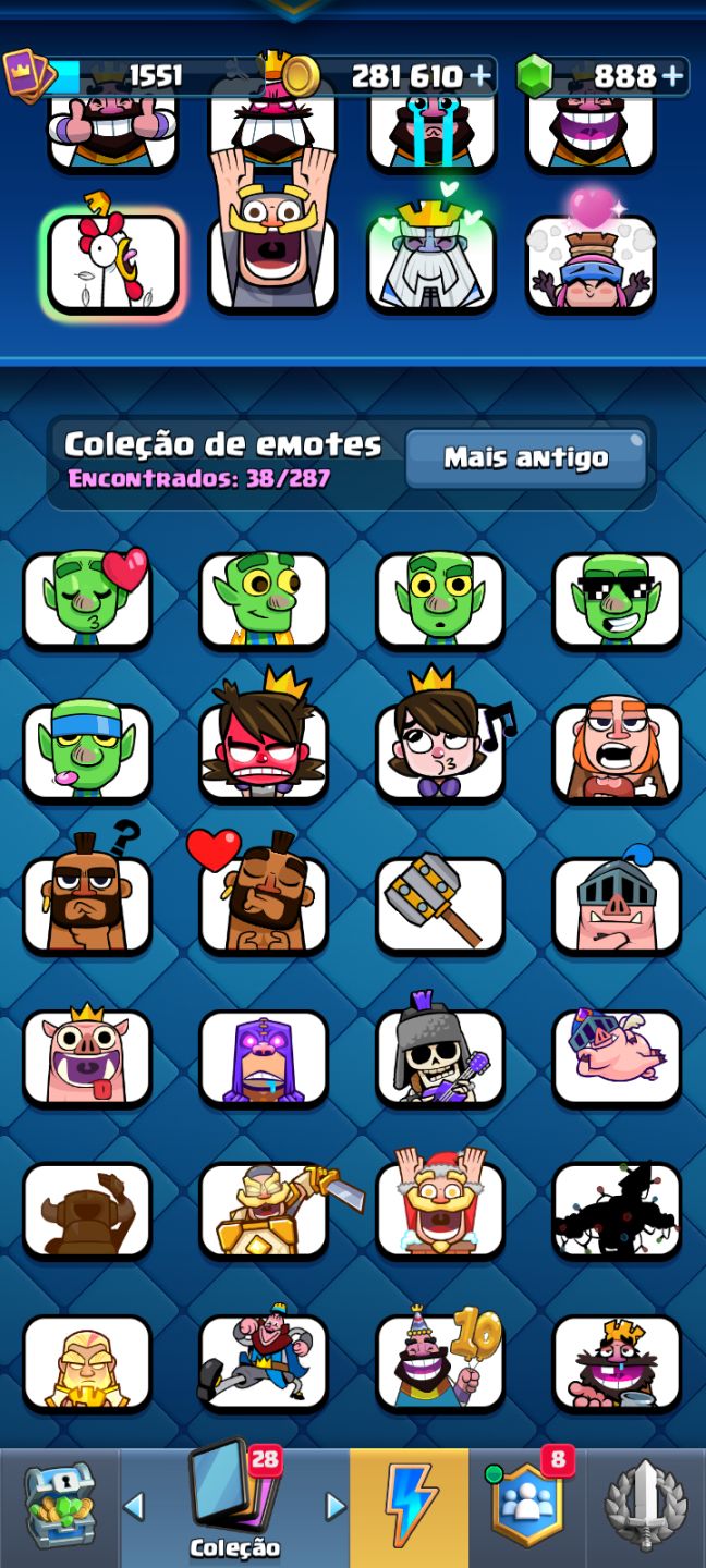 CONTA CLASH ROYALE UPADA COM 6 HERÓI(+260 frag), 14 EVOLUÇÃO(+ frag) MAX TROFÉU.