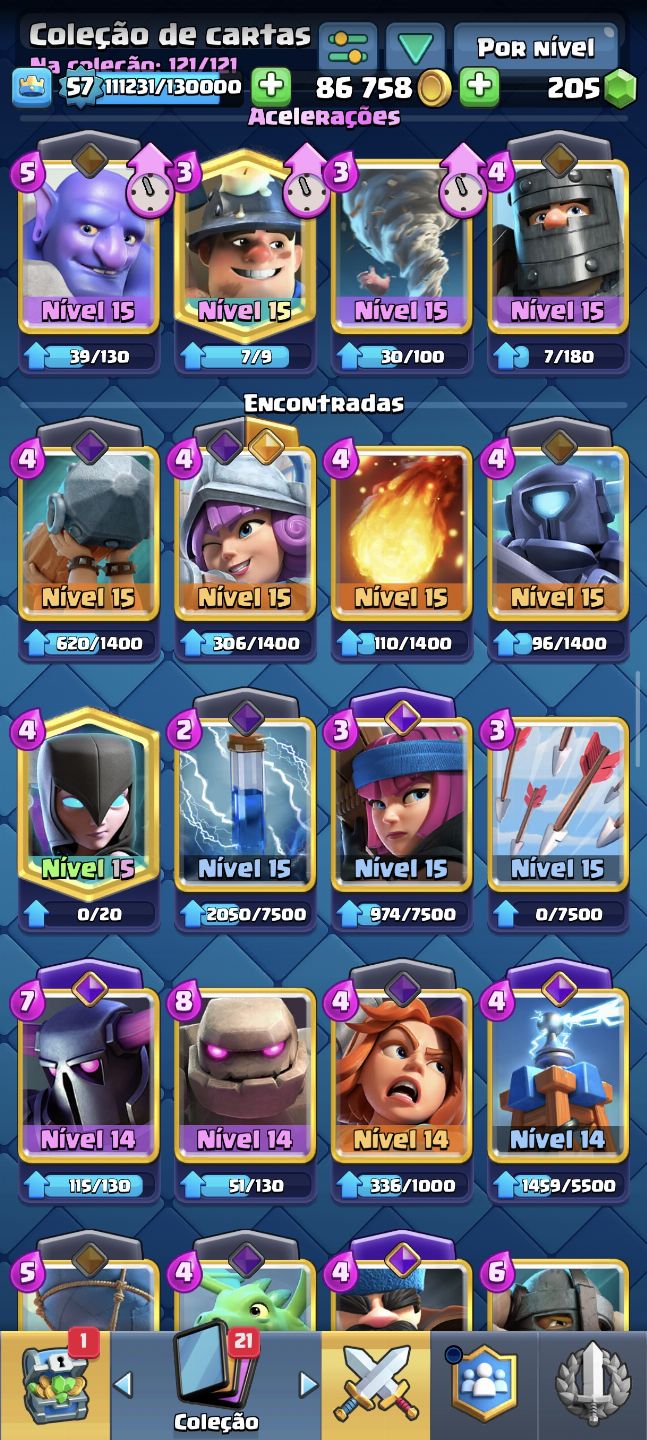 Conta Brwal stars e Clash Royale 24k e 10k troféus!