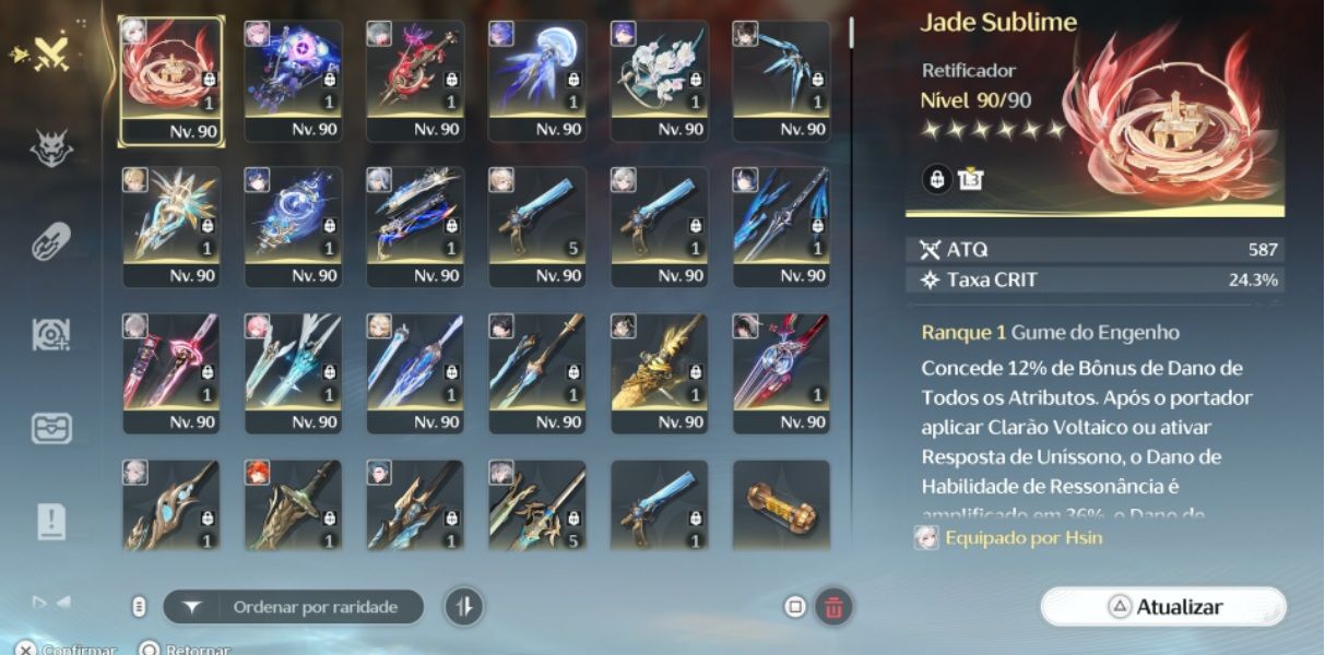 CONTA ENDGAME WUWA MUITOS PERSONAGENS E ARMAS / LV80 FAZ TODO O CONTEÚDO DO JOGO