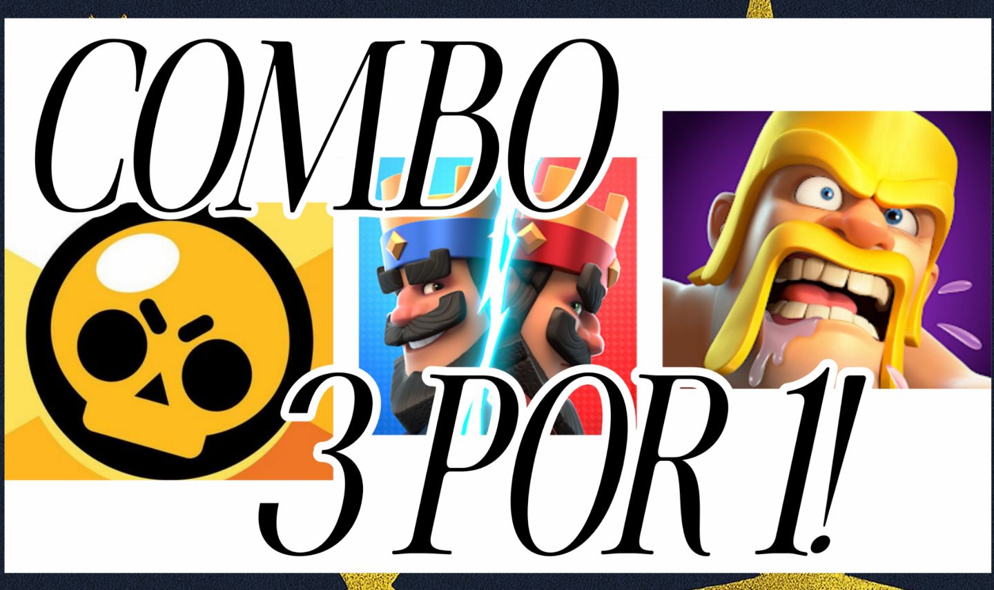 COMBO 3 POR 1 SUPERCELL, CLASH ROYALE, COC E BRAWL STARS LEIA A DESCRIÇÃO!!!!!!!