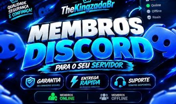 MEMBROS DISCORD ONLINE E OFFLINE | GARANTIA + ENTREGA RÁPIDA