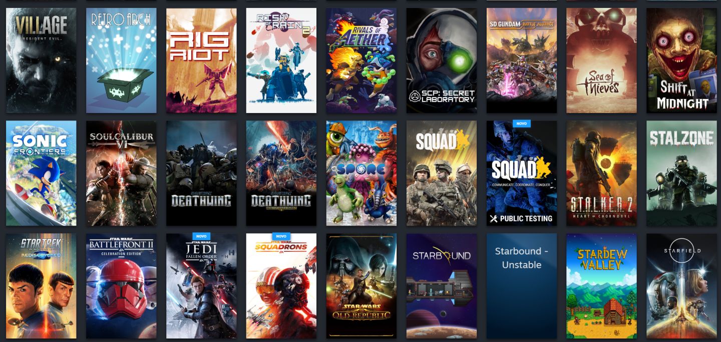 Conta Steam 160+ Jogos de Renome, Conta nível 40+ e emblemas sazonais completos