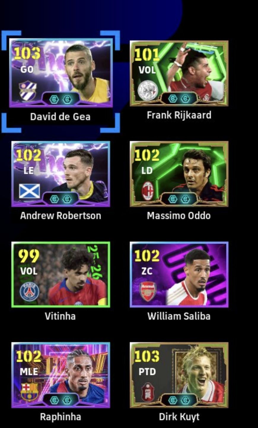 Conta Efootball Steam força 3206 vários blitz cooler, vários épicos