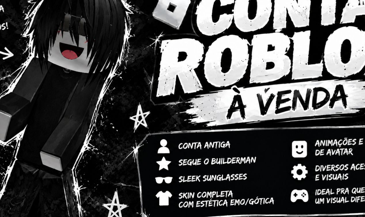 CONTA ROBLOX COM SLEEK SUNGLASSES