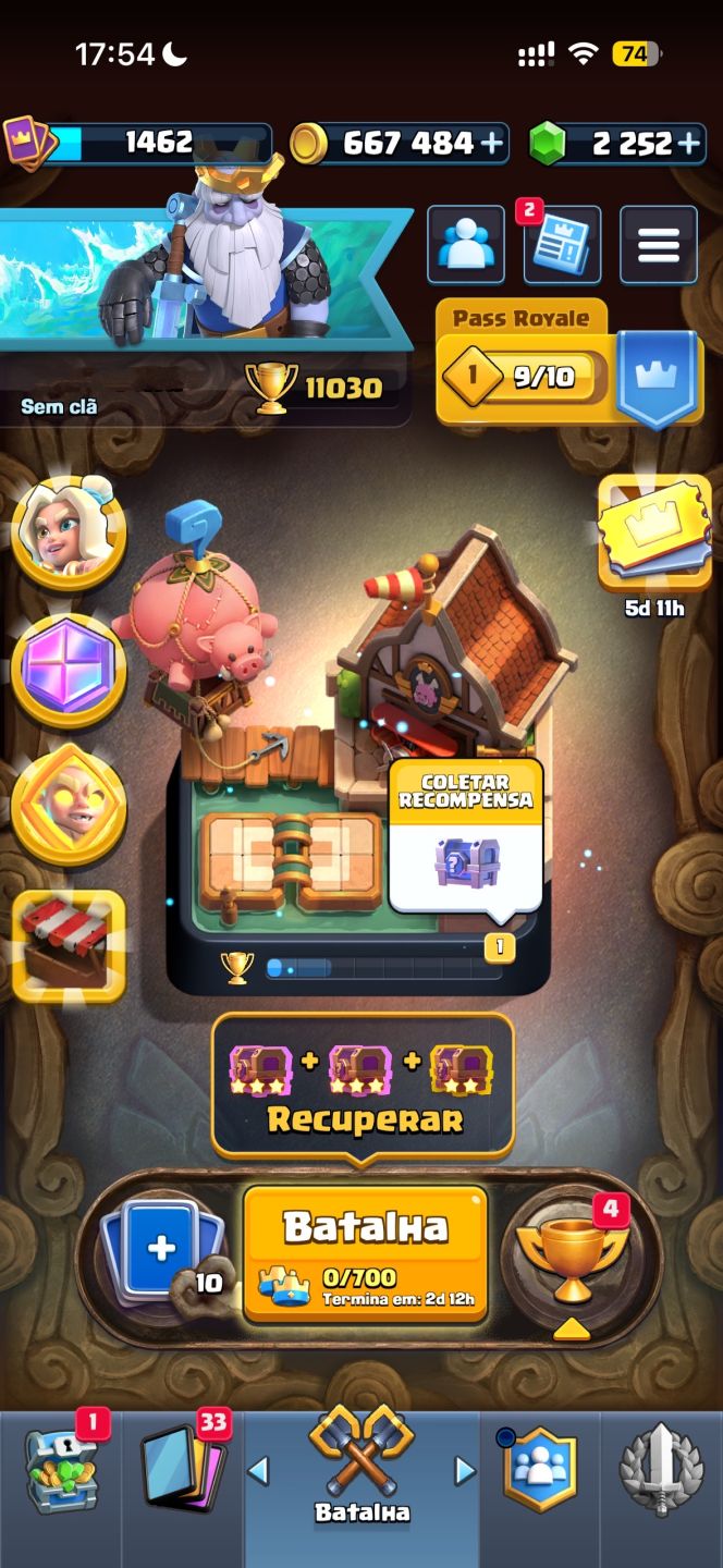 SUPERCELL ID 5 JOGOS | CR 11K + COC CV12 + BRAWL + HAY DAY