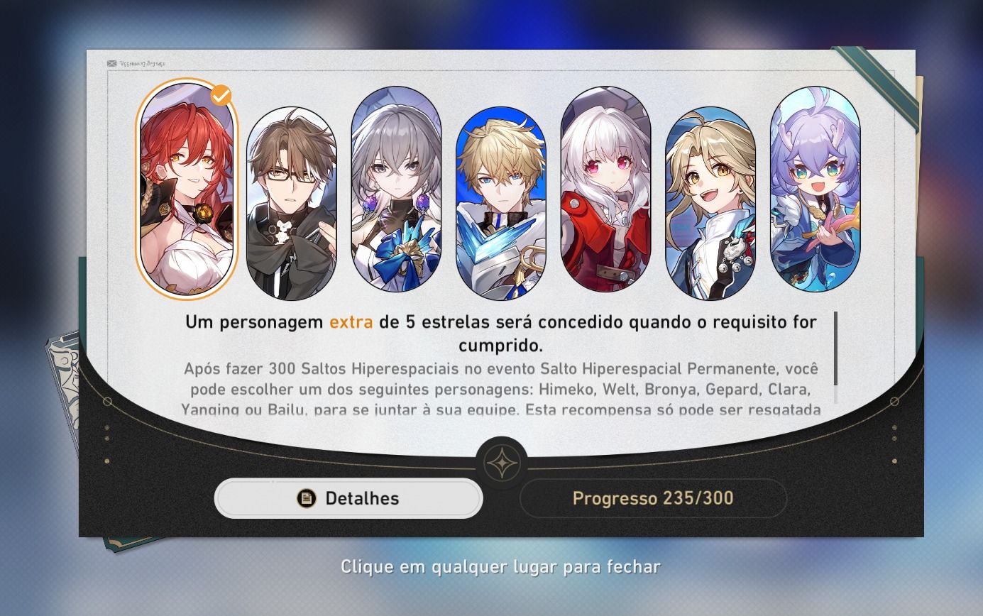 Sparxie E0S1, Yao E1S1, Sparkle E0S1, SW999, Sunday E0S1, Himeko Nova Negociável