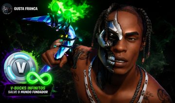 CONTA FORTNITE RARA - TRAVIS SCOTT + MINTY + STW FUNDADOR + PSN + XBOX