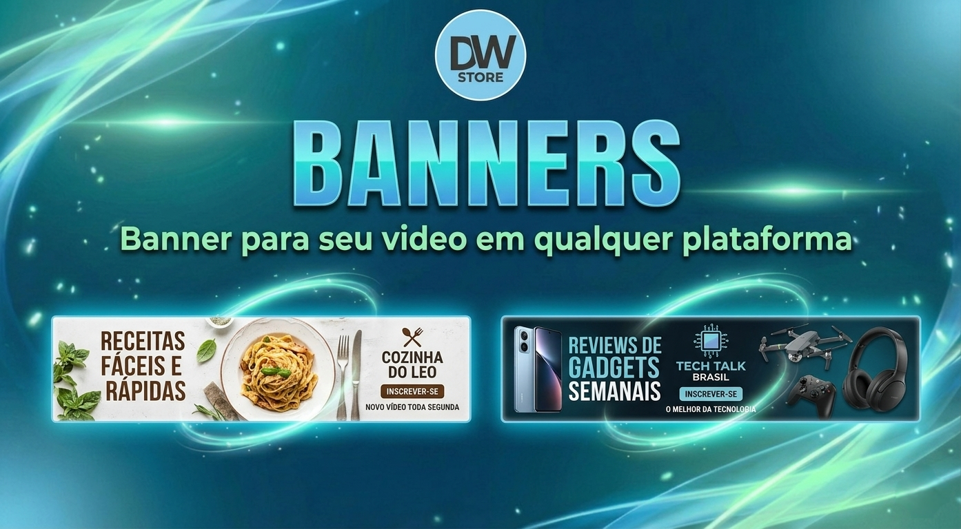 DESIGN PROFISSIONAL (Thumbnail, Logotipo, Banner, Flyer, Redesign etc...)