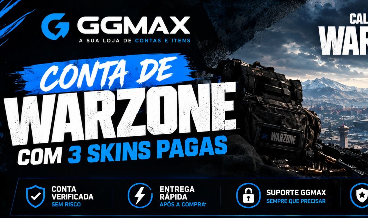 Conta de Warzone com 3 skins paga e um passe comprado mais nao zerei !