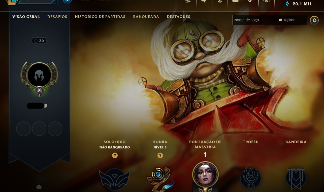 CONTA COM ESPOLIO ABSURDO, SKINS DO DRAVEN/DARIUS