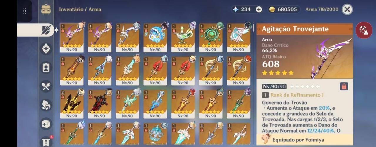 Conta end game AR60 55 t5 + 32 armas t5, skins e pets raros e muito mais