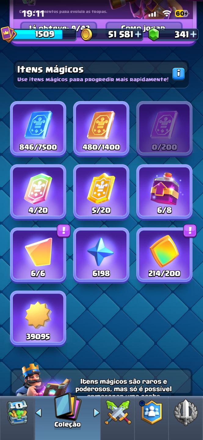 Conta de Clash Royale 11k800tf completinha