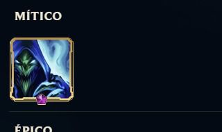 Conta lol, com ícone de 2013