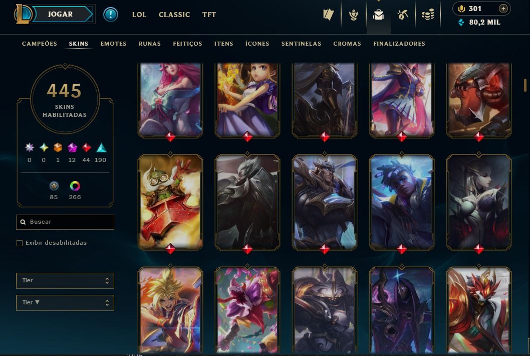 CONTA LOL GM 1300 LP - MMR DE CHALL/ 56% DE WIN RATE/