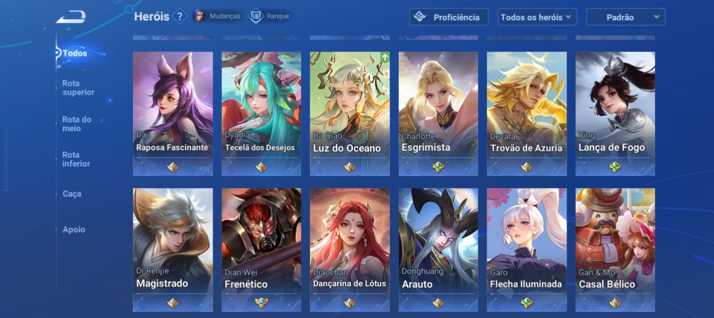 CONTA HONOR OF KINGS 156 SKINS+ 113 HERÓIS | 3x GM (T7/T8/T9)