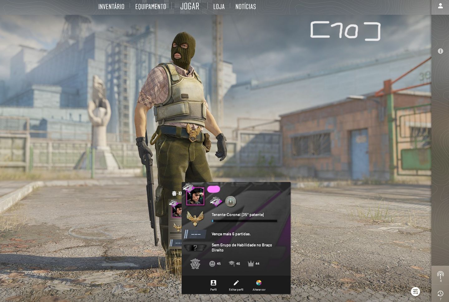 1 x [2 MEDALHAS + PREMIER + PATENTE 29] CS2 PRIME + PREMIER + MEDALHAS +EL STEAM