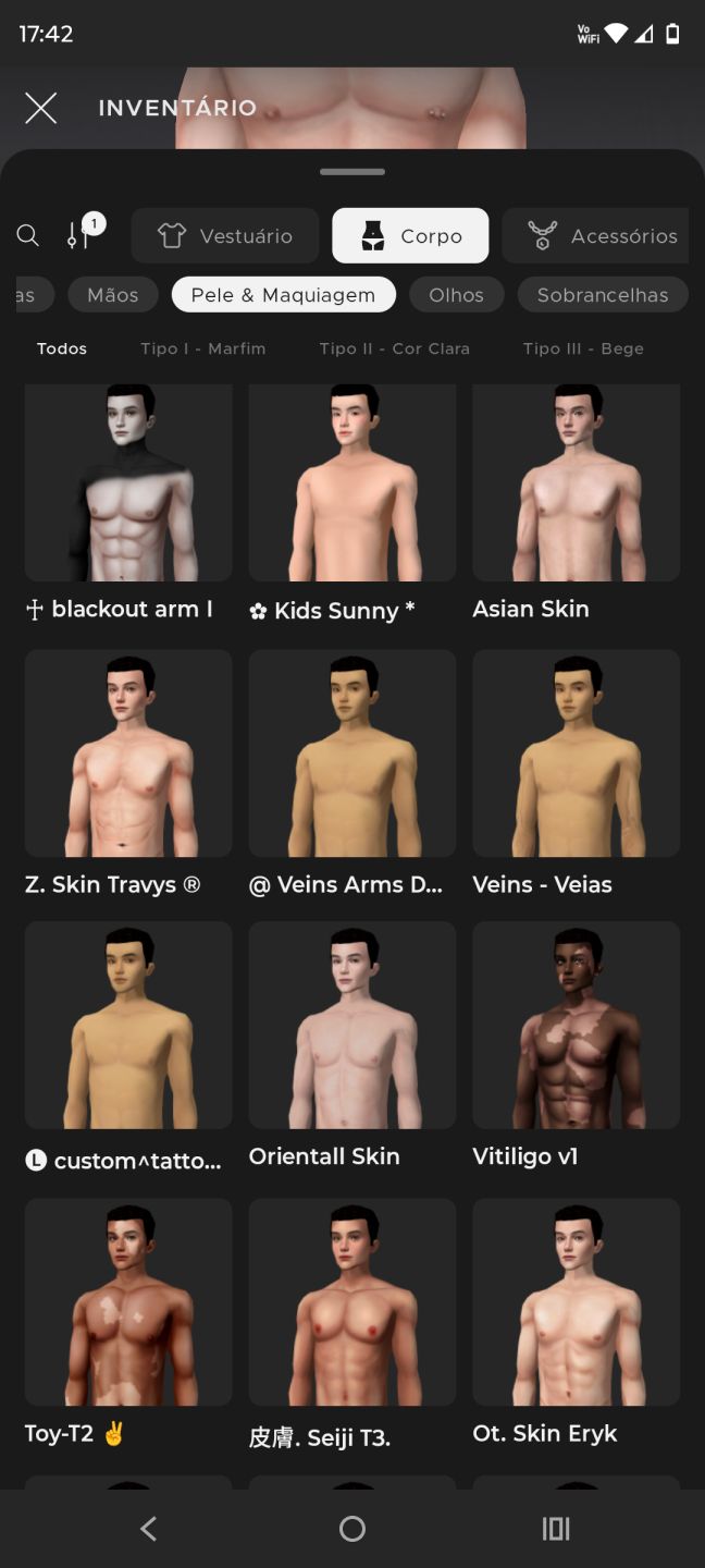 Conta IMVU - Masculino