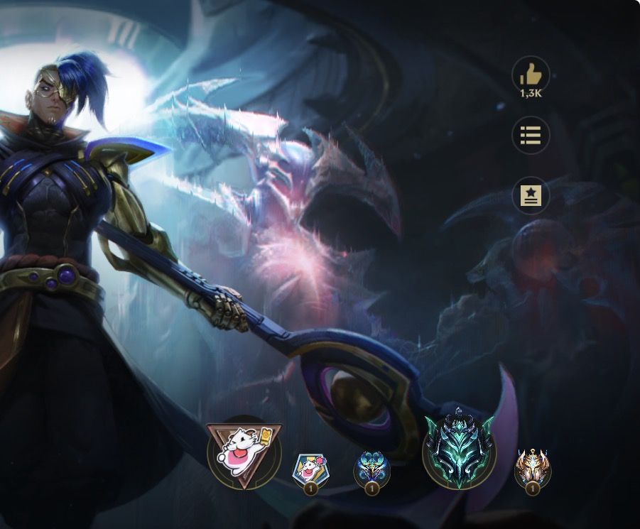 Conta wild rift Ex Challenger 35 Skins