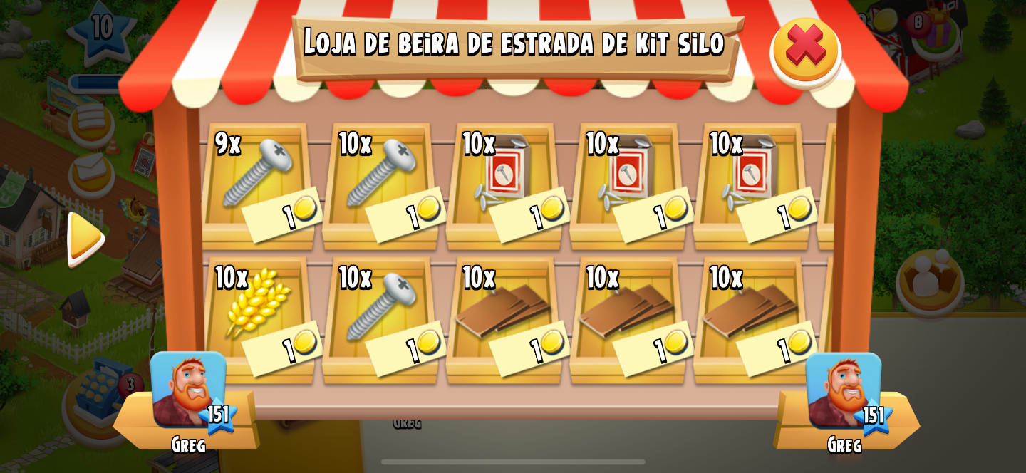 [ PREÇO IMBATÍVEL] HAYDAY KIT EXPANSÕES/PRODUTOS - HAY DAY CELEIRO/SILO/TERRENO