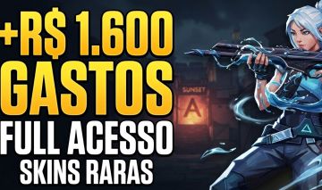 CONTA TOP DE VALORANT!! MAIS DE 1600 REAIS GASTOS