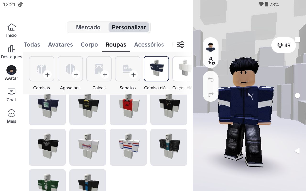 CONTA DE ROBLOX VERIFICADA +13 COM 49 ROBUX
