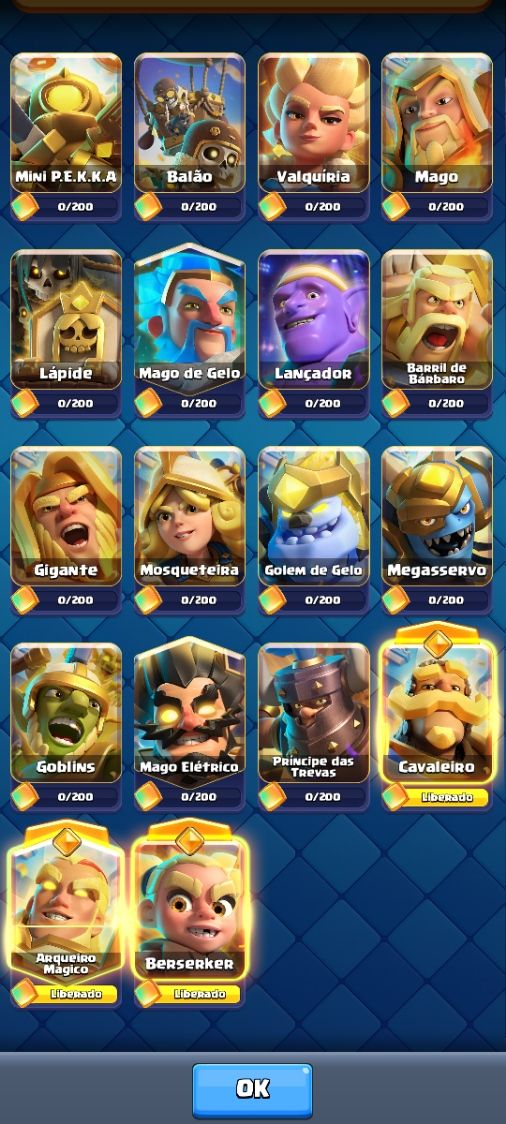 CONTA DE CLASH ROYALE NÍVEL 1673 10.450 TROFÉUS 7 ANOS DE CONTA