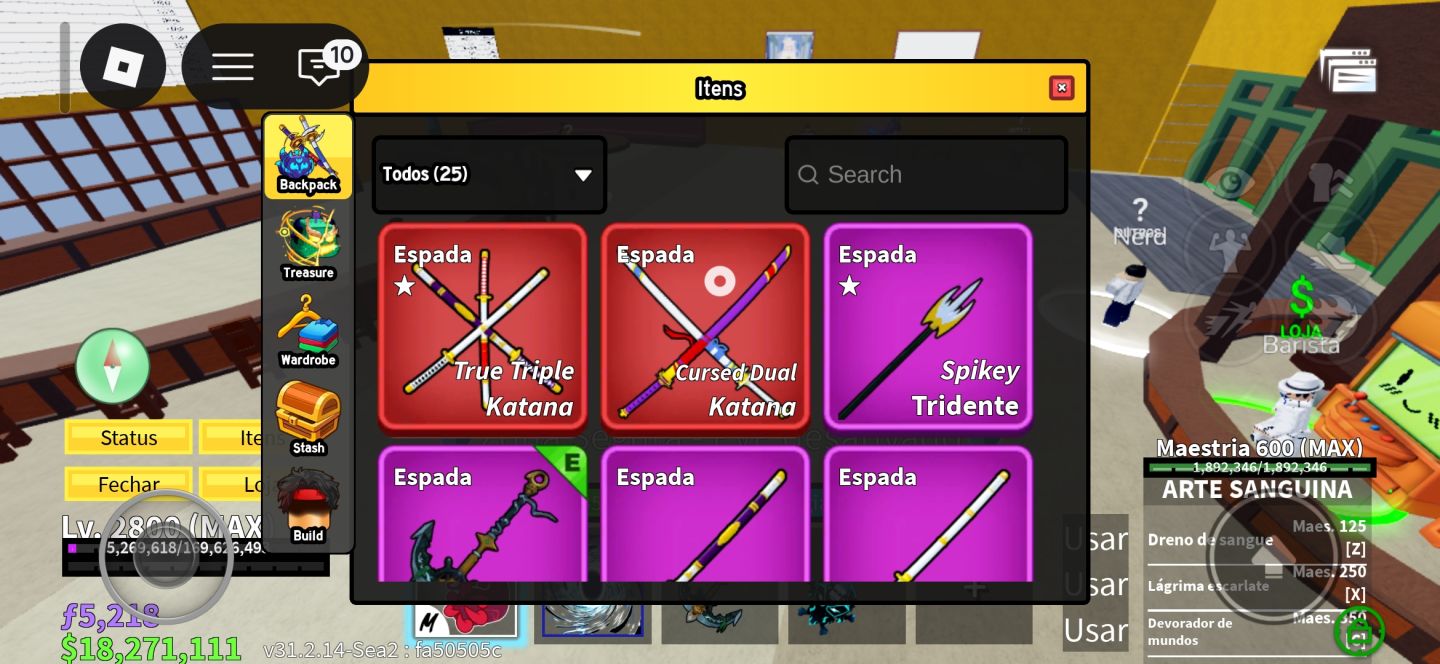Conta blox fruits 2800+ com raça ghoul v4 full