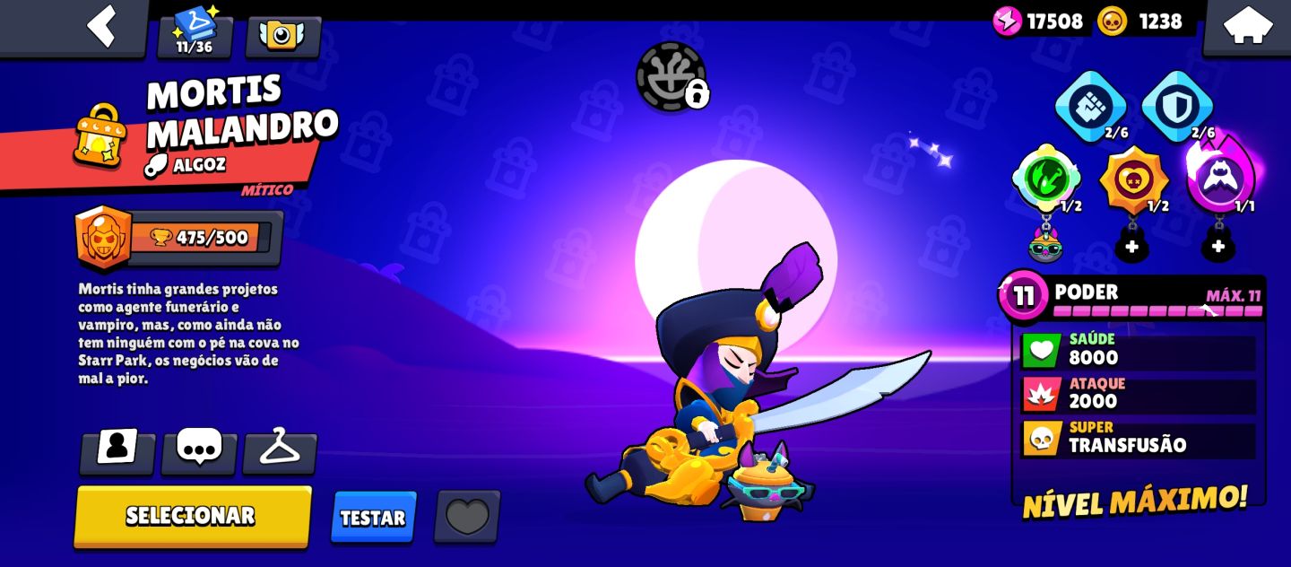 CONTA BRAWL STARS 6.2K TROFÉUS | 62 BRAWLERS | PODER 11