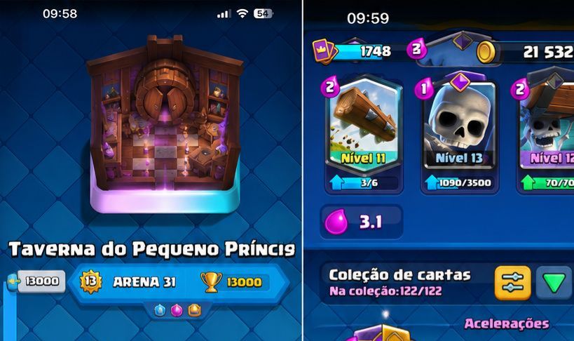 CONTA CLASH ROYALE UPADA . GEMADA