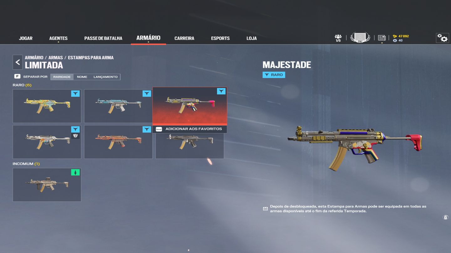 Conta nivel 292 desde 2016 com skins raras para pc, aceito negociacao