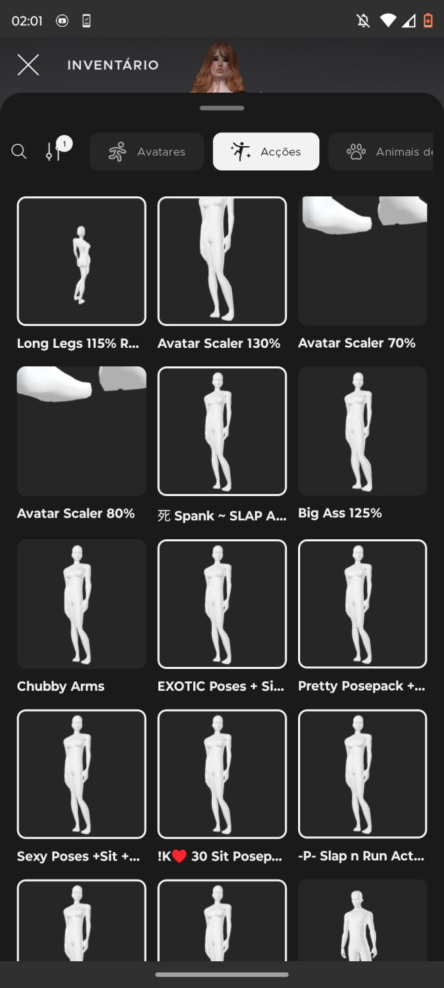 CONTA IMVU BASTANTE ITENS COM AGE E COM ALGUM SEGUIDORES