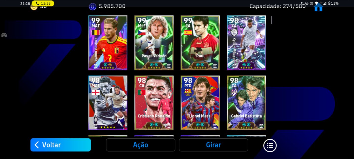 Conta de efootball 200