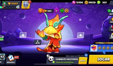 Conta com skins lendárias e muitas míticas + 369 gemas
