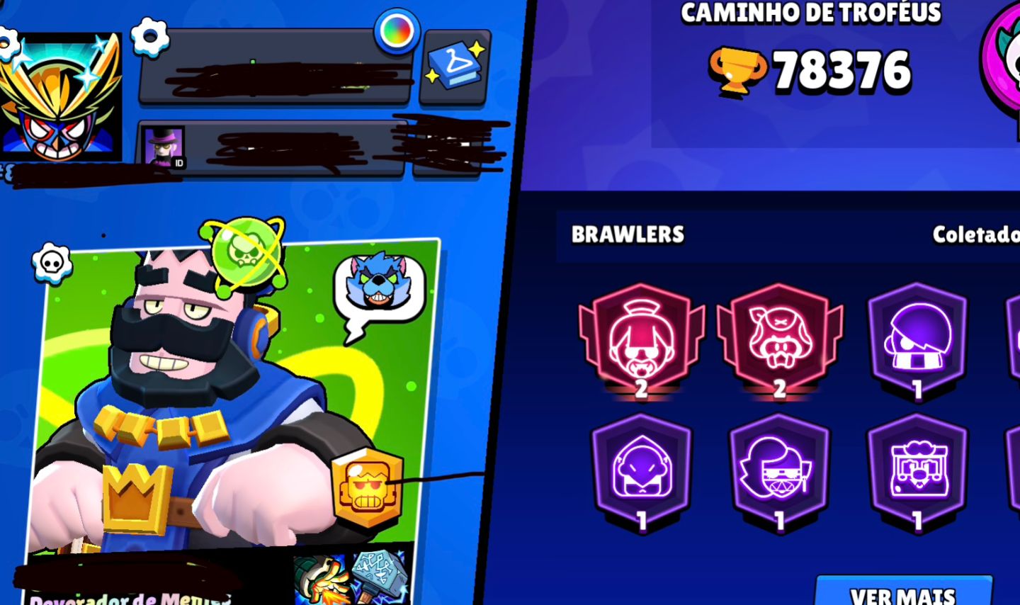 Conta full de brawl negociável