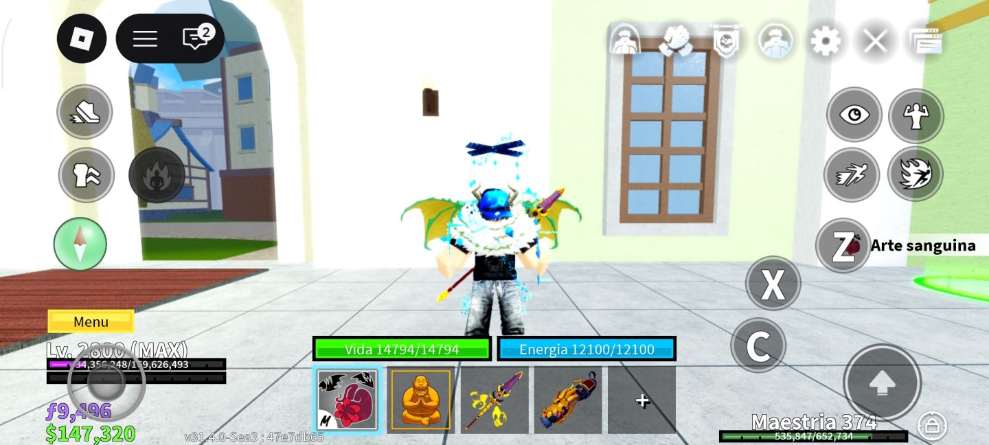 Conta Blox Fruits Nível MAX (2800) | Sanguine Art MAX (600) + Buddha