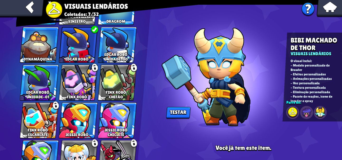 Conta brawl stars Linda pra começo e com 1 brawl pass