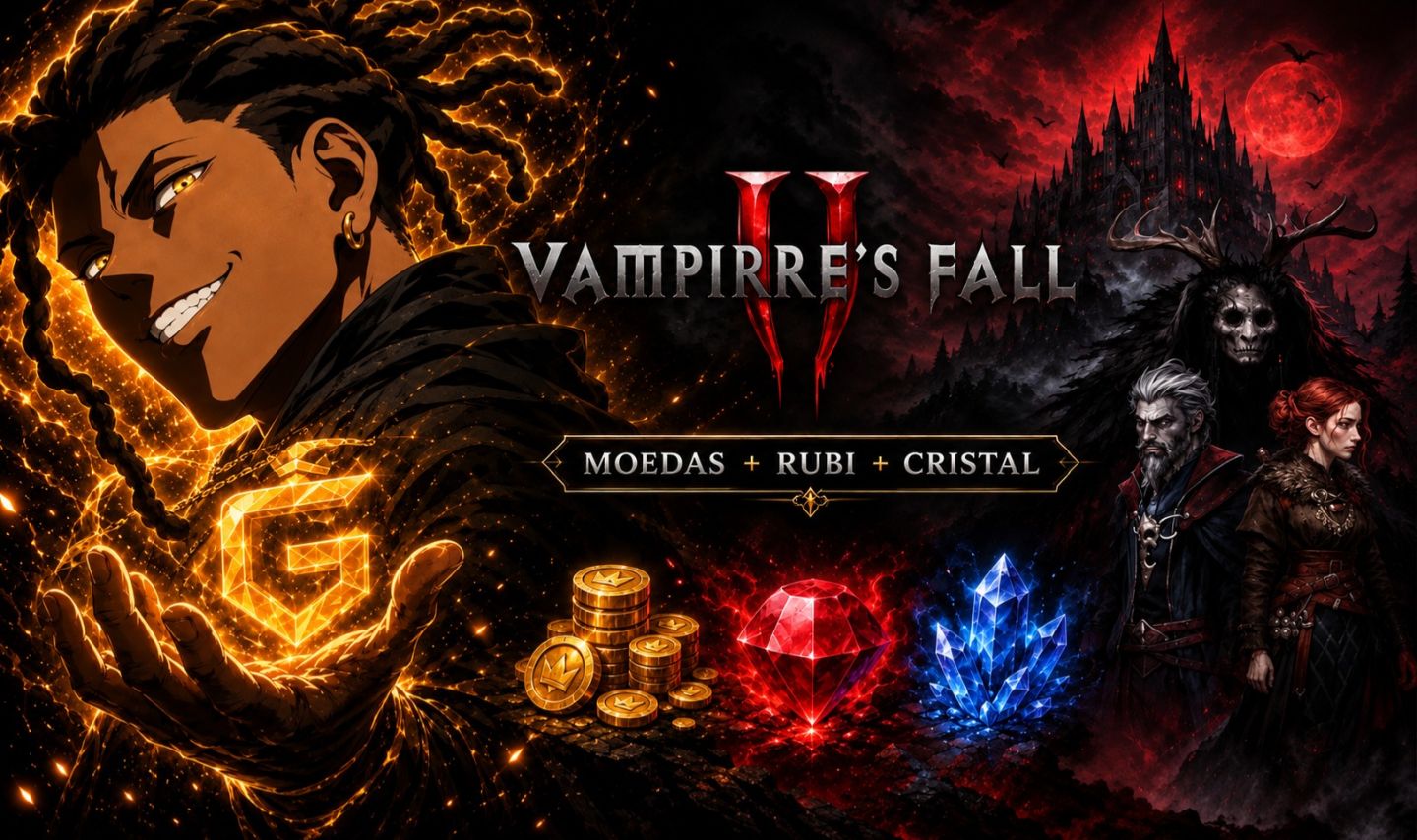 VAMPIRES FALL 2 | MOEDAS + RUBI + CRISTAL | ENTREGA RÁPIDA | APENAS ANDROID