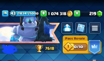 Conta de clash royale com bastante passe antigo e com mais de 300 reais gasto