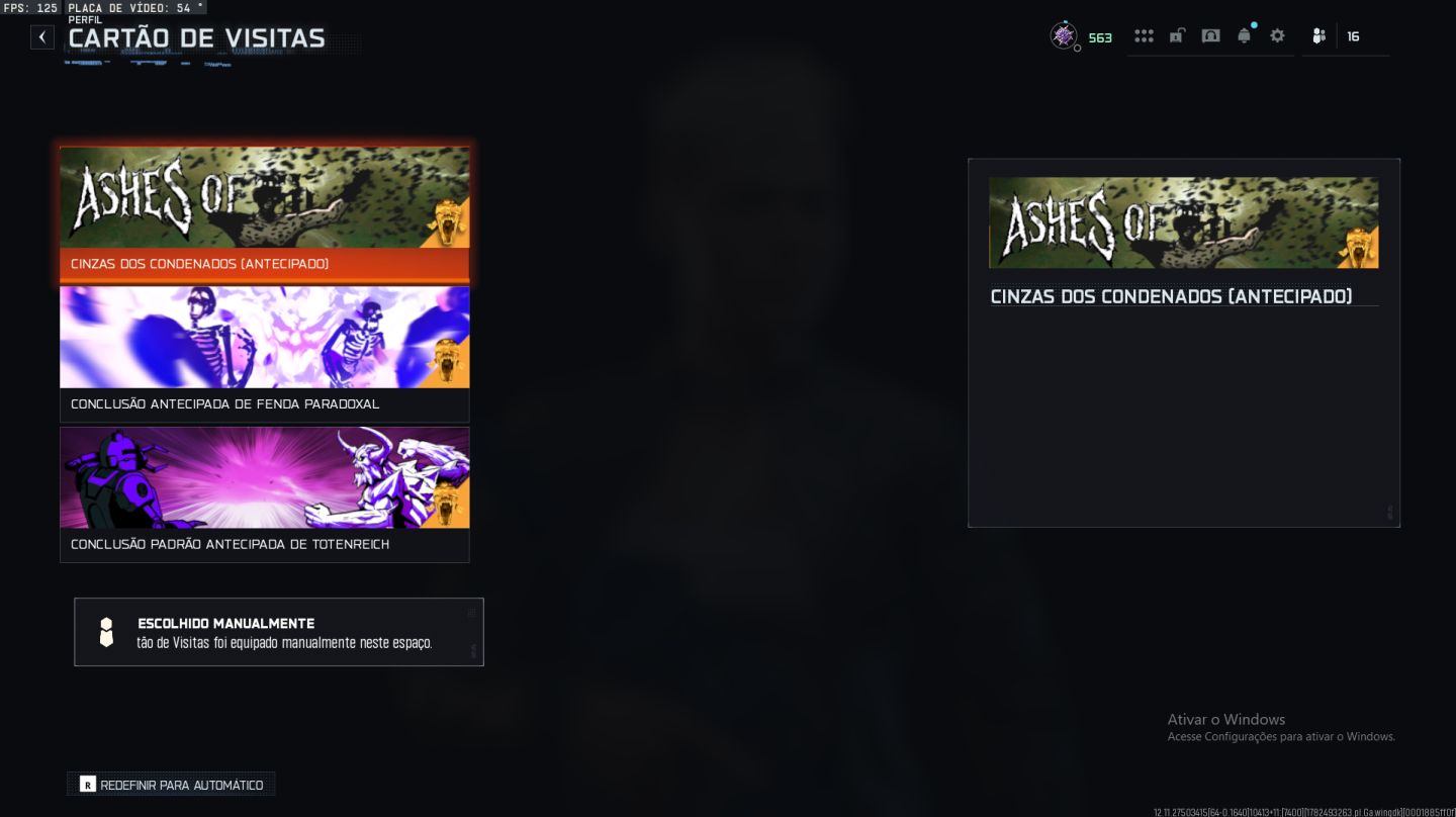 CONTA CALL OF DUTY PREMIUM | PRESTÍGIO MESTRE 600+ |