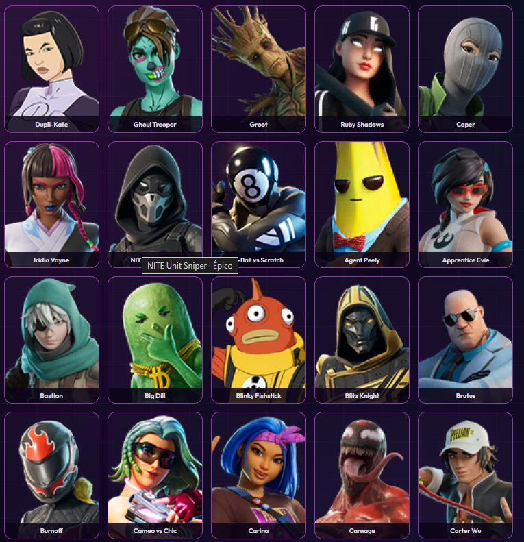 Conta com 150 skins e 211 picaretas passe temporada 5